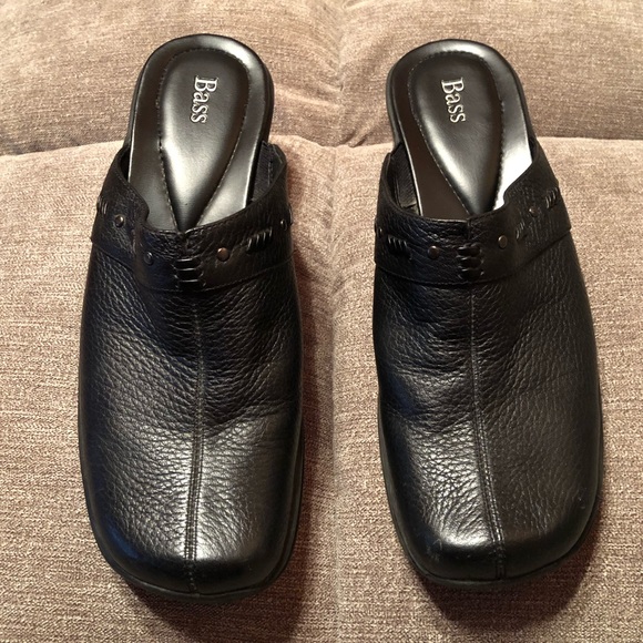 Bass Genuine Leather Black Mules - Picture 9 of 10